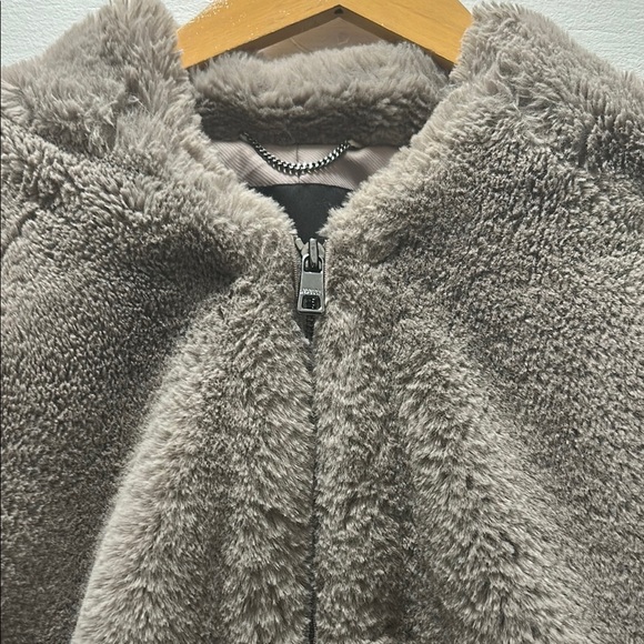 Fuzzy Taupe Jacket - Picture 2 of 4